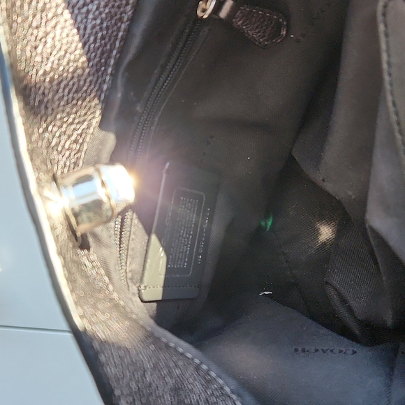 BONUS OFFERWITH PURCHASE  Metallic gray Coach shoulder bag - Picture 8 of 15